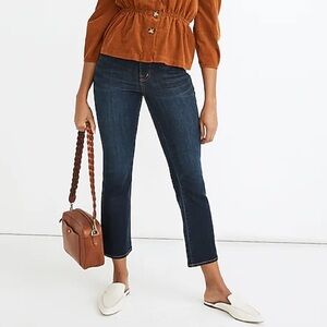 Madewell Cali Demi Boot Dark Wash Jeans